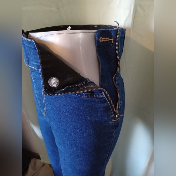 🍒 Air Space Side Zip Flair Skinny Jeans - Picture 9 of 11